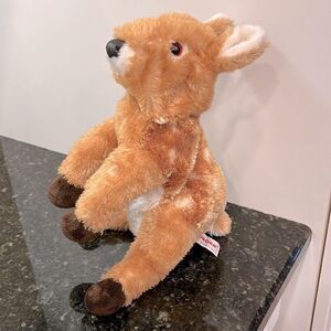 AURORA PLUSH FULL BODY BABY FAWN PUPPET, 11 IN. SOFT & HUGGABLE!